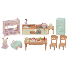 ドールハウス おもちゃ 3歳以上 Sylvanian STマーク認証 セ-210 】 家具セット-コトコトクッキング- 赤い屋根の大きなお家 Families 【 人形・家具セット シルバニアファミリー エポック(EPOCH)