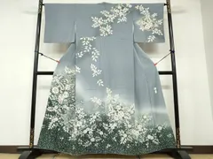 平和屋着物●訪問着　作家物　絞り　辻が花　暈し染め　正絹　逸品　DABB0417ud