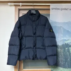 M 24fw ストーンアイランド クリンクルレップス ダウン ネイビー