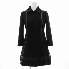 パトリツィアペペ PATRIZIA PEPE ステンカラーコート ジャケット ミドル丈 ウール メルトン M 黒 /JSのサムネイル