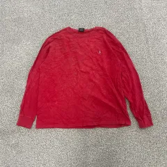 L ポロラルフローレン レッド 長袖 Tシャツ 0113HS1