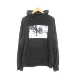 ザノースフェイス THE NORTH FACE パーカー スウェット プルオーバー 長袖 フォトプリント M 黒 ブラック MN5PM56 /AH10 ■GY19
