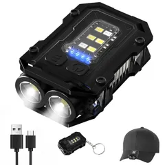 【特価商品】小型 キーライト 充電式 ミニLED 軽量 800mAh 2つの光源 8つ点灯モード 300ルーメン IPX5防水 Type-C充電式 ミニライト クリップオン 磁気 高視認性 犬 散歩 ランニング キャンプ ウォーキング サイクリング 多機能ミニ