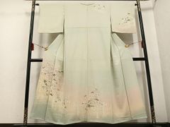 未使用品 訪問着 絽 夏 夏着物 クリーム 枝花 身丈167.0cm 正絹 | Mercari
