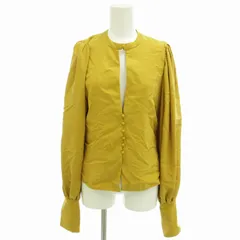 エリン ELIN 美品 シャツ ブラウス ボリュームスリーブ ギャザー 長袖 36 S マスタード /FFのサムネイル