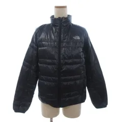 ザノースフェイス THE NORTH FACE ライトヒートジャケット ダウンジャケット ブルゾン ロゴ刺繍 フルジップ ナイロン 紺 ネイビー ■GY18のサムネイル