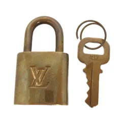 ルイヴィトン LOUIS VUITTON カデナ パドロック 南京錠 437 キーホルダー ゴールドカラー ■GY99 ☆AA★