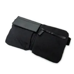 [中古] GUCCI グッチウエストポーチ黒GGキャンバスA