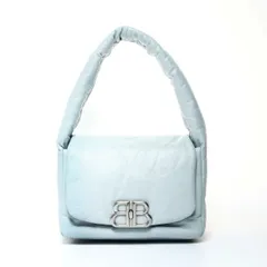 バレンシアガ BALENCIAGA モナコ レザー ワンショルダー 水色 787896 ショルダーバッグ【中古】 BALENCIAGA バレンシアガ ショルダーバッグ モナコ レザー ワン
