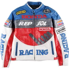 古着 HONDA ホンダ 中綿入り レザーレーシングジャケット メンズL相当/eaa553014