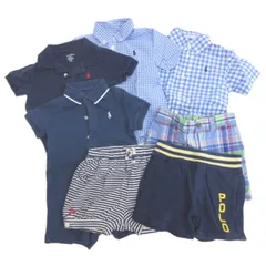 ラルフローレン RALPH LAUREN キッズ服 まとめ 7点セット シャツ パンツ ロンパース 12M ■GY14