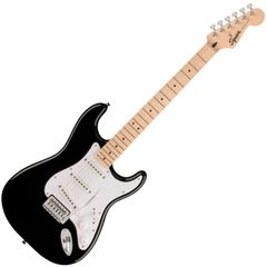 Squier by Fender Squier Sonic Stratocaster, Maple Fingerboard, White Pickguard, Black〈スクワイア フェンダー〉