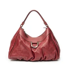 [中古] GUCCI グッチラージ D リング ホーボー赤グッチッシマA