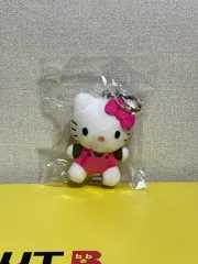 ハローキティ ぬいぐるみ キーホルダー (ピンク/ブラック)