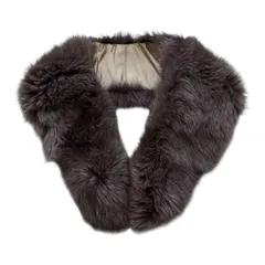  SAGA FOX サガフォックス ファーティペットショール ブラウン系 高級毛皮 マフラー  【Z1719】 