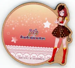 【中古】コースター 西木野真姫＆おさるのもんきち ウッドコースター 「ラブライブ!シリーズPremiumShop μ’s×サンリオキャラクターズ」