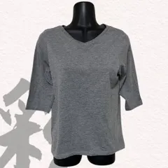 イーハイフンワールドギャラリー　Tシャツ　五分丈　グレー　薄手　レディース　フリーサイズ