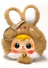 三子毛 SAMUELミニラッキーラビット鈴付き ぬいぐるみ - メルカリ