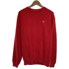 Champion　スウェット　長袖　トレーナー　トップス　クルーネック　裏起毛　無地　ワンポイント　刺しゅう　アメカジ　古着