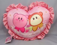 후류 Kirby×Dr.MORICKY 프릴 하트 쿠션 별의 커비 핑크