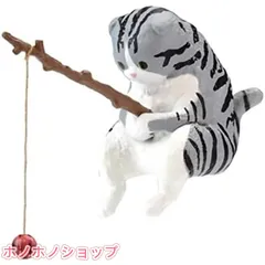 釣り猫 置物 ミニ フィギュア 水槽装飾 アクアリウム インテリア
