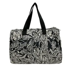 LESPORTSAC(レスポートサック) ハンドバッグ美品  - 黒×ベージュ 花柄