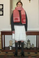 シヌーン フラワー ジャカード マフラー スカーフ