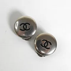 【バレンタイン期間限定セール10%OFF 】シャネル ココマーク サークル イヤリング シルバー