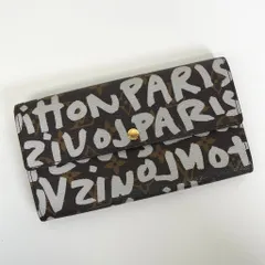 ルイ ヴィトン モノグラム グラフィティ ポシェット ポルトモネクレディ 長財布 ブラウン M92189