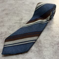 Dominique France】ネクタイ グレー クラウン 最高級 刺繍 ジャガード