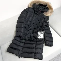 MONCLER クロエ サイズ1 ダウンジャケット ロング丈 ブラック