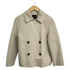 theory(セオリー) Pコート サイズP M レディース美品  - ベージュ 長袖/秋/春