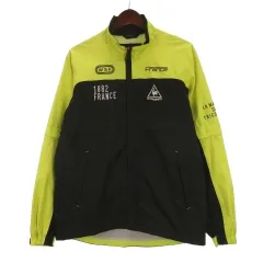 ルコックスポルティフ le coq sportif 2WAY レインウェア ジャケット ゴルフウェア ブラック イエロー M 251121Eのサムネイル