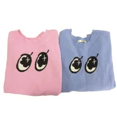 スナイデル SNIDEL ニット クロップドセーター 2点セット ピンク ブルー F ■FF