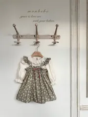 【即納】monbebe フラワーフリルワンピース