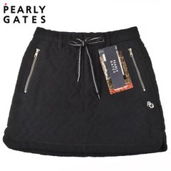 サイズ：1・M・新品】パーリーゲイツ 幾何学模様 フリンジスカート