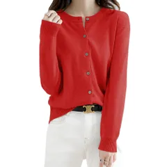 オフィス カジュアル シンプル 通勤 長袖 インナー ニットソー カットソー セーター 高伸縮 無地 小顔 着痩せ 日常 体型カバー 着回しやすい 重ねる着便利 前開き 秋冬 レディース トップス ニット [ANGJ]