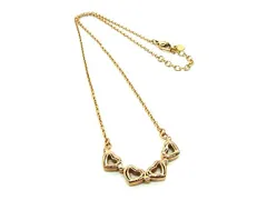 ■美品■ Folli Follie フォリフォリ ラインストーン ハート ネックレス ペンダント アクセサリー レディース  ゴールド系 DL7693