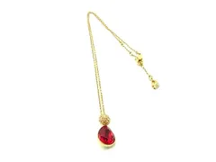■極美品■ SWAROVSKI スワロフスキー カラーストーン ネックレス ペンダント アクセサリー レディース ゴールド系 DL7046