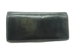 Paul Smith ポールスミス レザー 二つ折り 長財布 ウォレット 小銭入れ 札入れ カード入れ メンズ レディース ブラック系 DL7064