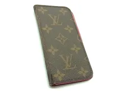 LOUIS VUITTON ルイヴィトン M61906 モノグラム iPhone 7/8/SE(第2世代) 対応 手帳型 アイフォンケース ブラウン系 DL7034