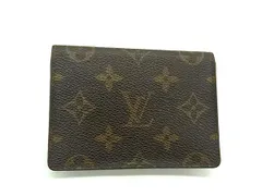 LOUIS VUITTON ルイヴィトン M60533 モノグラム ポルト2カルトヴェルティカル カードケース パスケース ブラウン系 DL6851