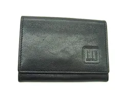 ■美品■ dunhill ダンヒル レザー コインケース コインパース 小銭入れ メンズ レディース ブラック系 DL6887