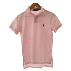 ポロ バイ ラルフローレン Polo by Ralph Lauren ポロシャツ XS ピンク 無地 ロゴ刺繍 半袖 /RP ■GY58