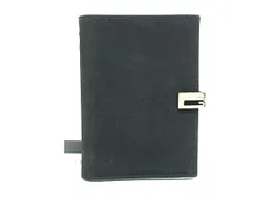 GUCCI グッチ キャンバス×レザー 6穴式 手帳カバー スケジュール帳 アドレス帳 ステーショナリー ブラック系 DL6187