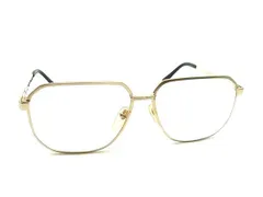 ■美品■ LACOSTE ラコステ 59□16-142 度入りメガネ めがね 眼鏡 メンズ レディース ゴールド系 DL6630のサムネイル