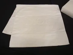 ■新品■未使用■ ChristianDior クリスチャンディオール コットン100％ バスタオル ビーチタオル タオルマット アイボリー系 DL6399