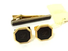 LONGINES ロンジン ネクタイピン カフスボタン カフリンクス 2点セット メンズ ゴールド系 DL5983