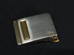 ChristianDior クリスチャンディオール ヴィンテージ バックルのみ ベルトバックル ベルト用金具 ゴールド系×シルバー系 DL5043