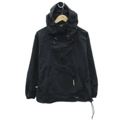 エルエルビーン L.L.BEAN アノラックパーカー ジャケット ミドル丈 M 黒 ブラック ハーフジップ ナイロン /SM72 ■GY61